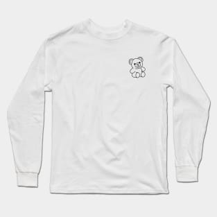 Teddy Bear Outline Long Sleeve T-Shirt